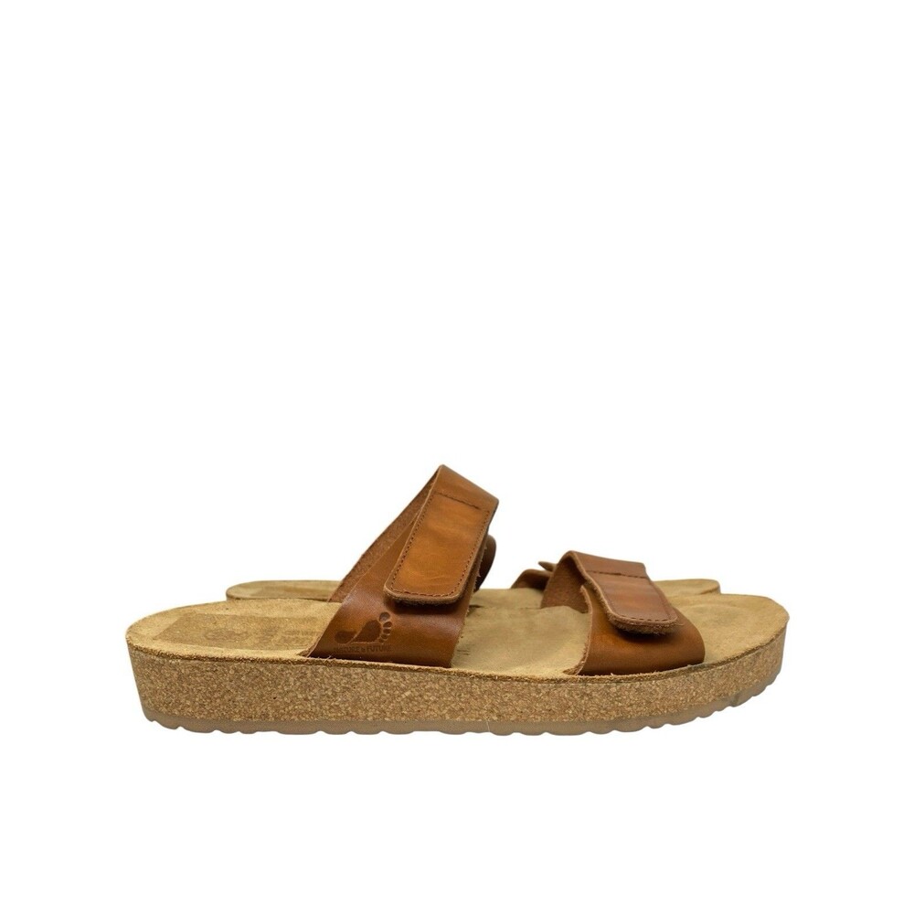 Mobil’s Leather Cork Sandals Brown Double Strap Womens 11‎ EU 41 - Picture 13 of 14